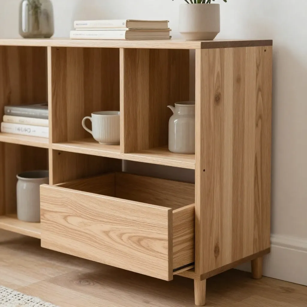 Storage compartments open